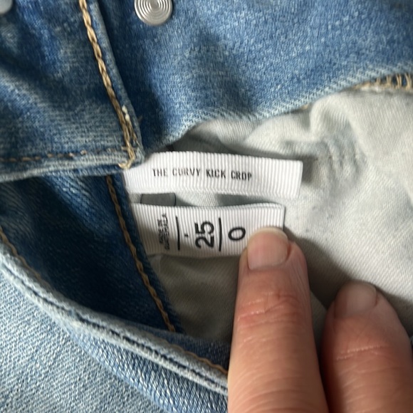 As New! Loft High Rise “THE CURVY KICK CROP” 25 Petite - Picture 3 of 10